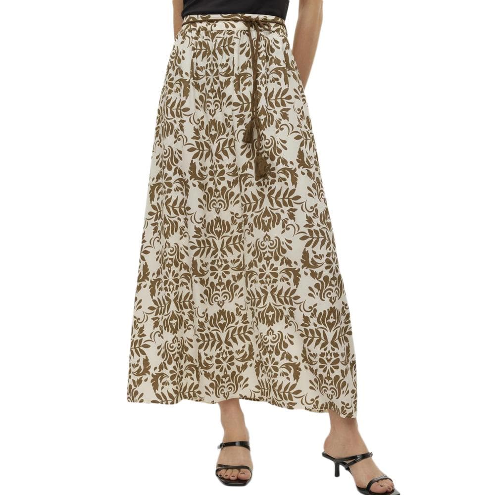 Jupe Ecru/Kaki Femme Vero Moda Imma 1