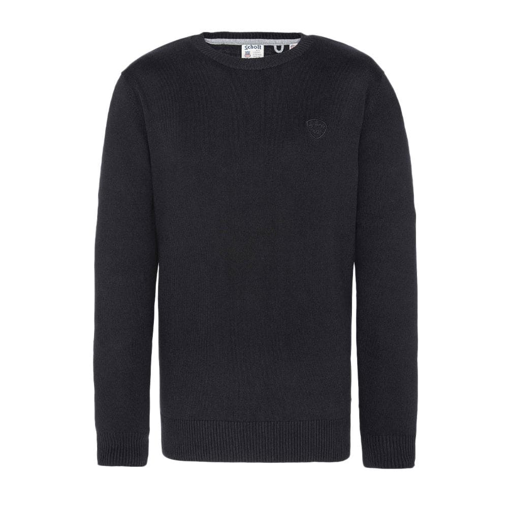 Pull Noir Homme Schott PLB100 1