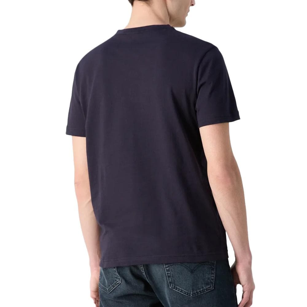 T-shirt Marine Homme Calvin Klein Jeans Chest 2
