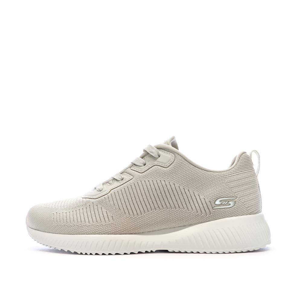 Baskets Beiges Femme Skechers Bobs Squad Tough Talk 1