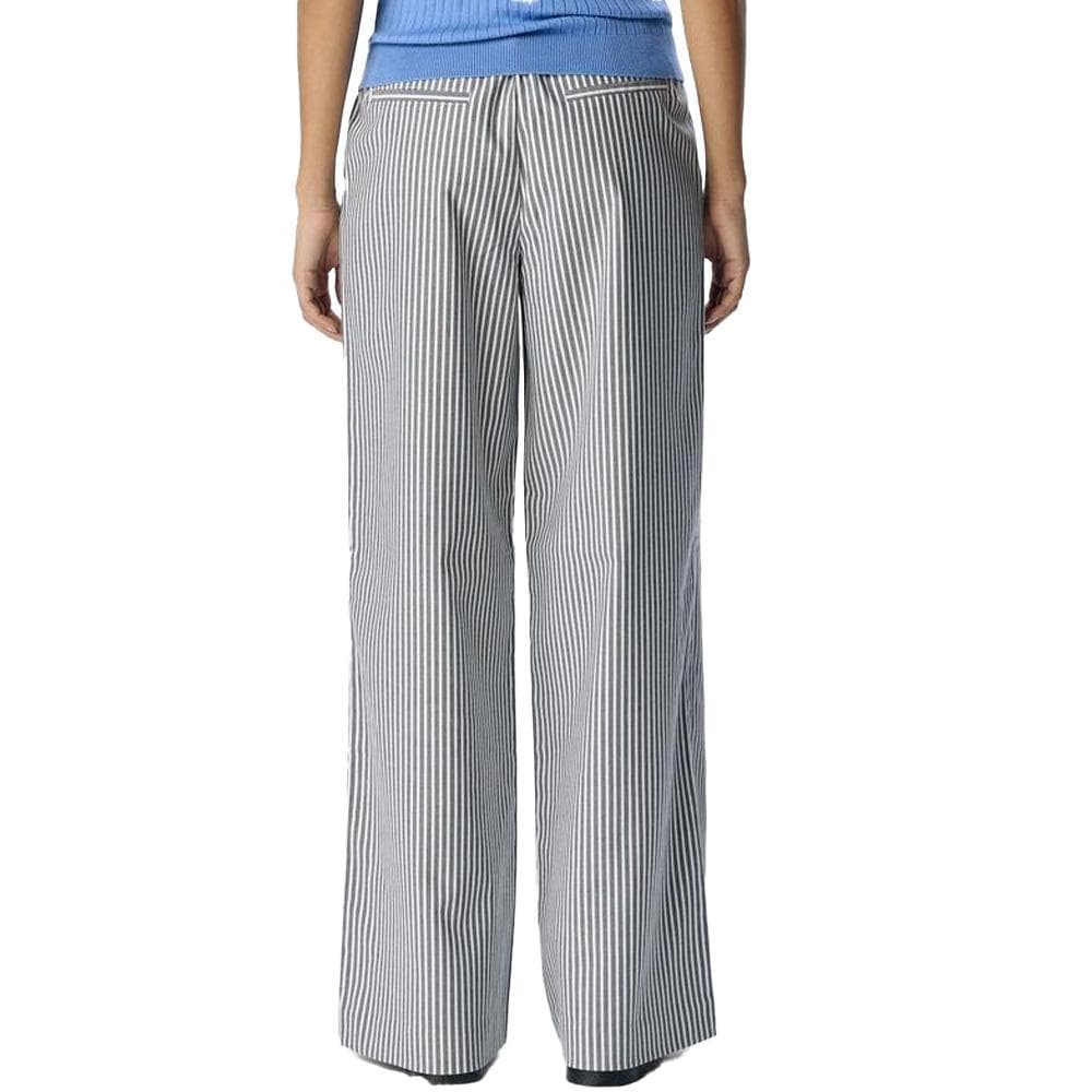 Pantalon Large Rayures Marine/Blanc Femme Object Lisa 2