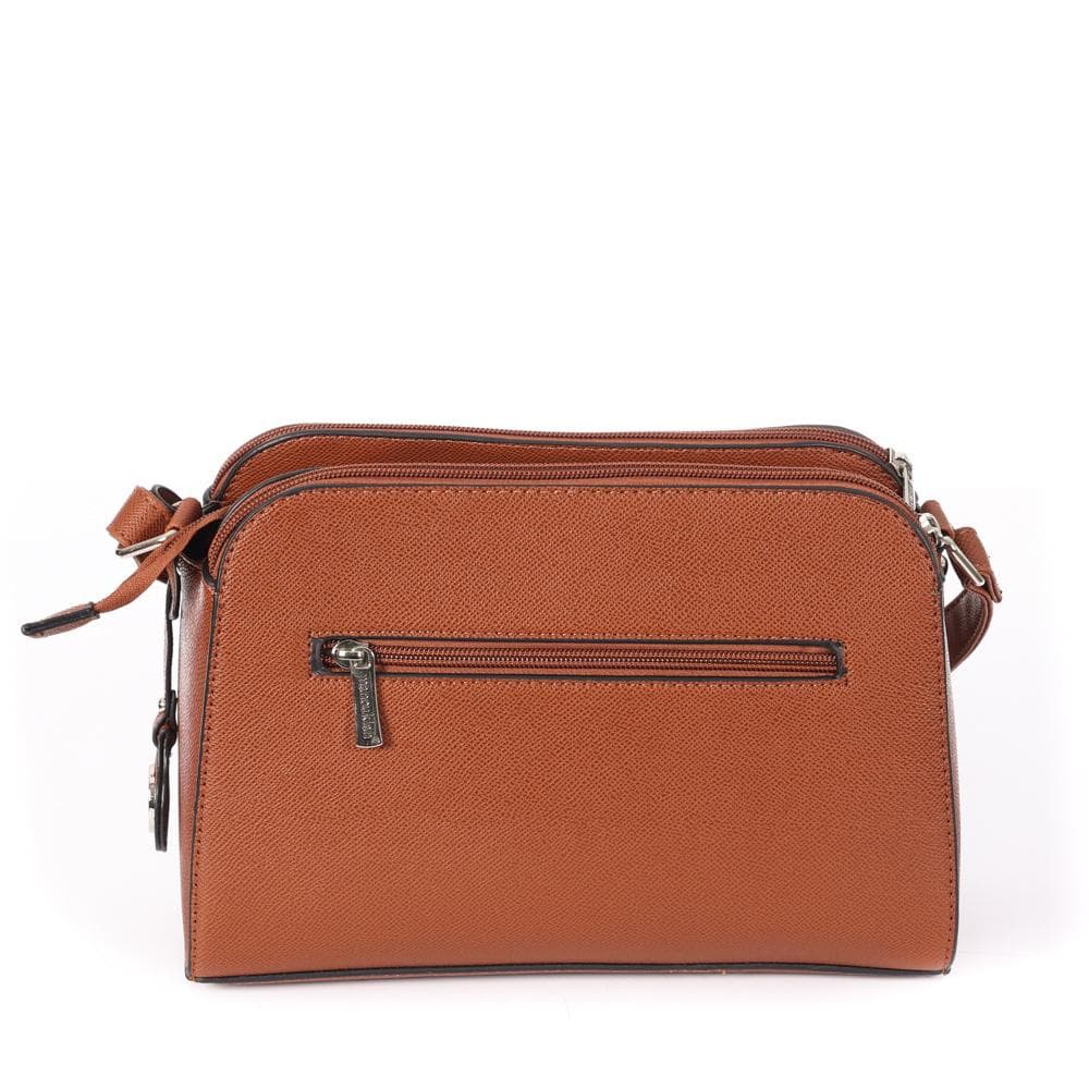 Sac à Bandoulière Camel Femme Manoukian OLIVIA 2