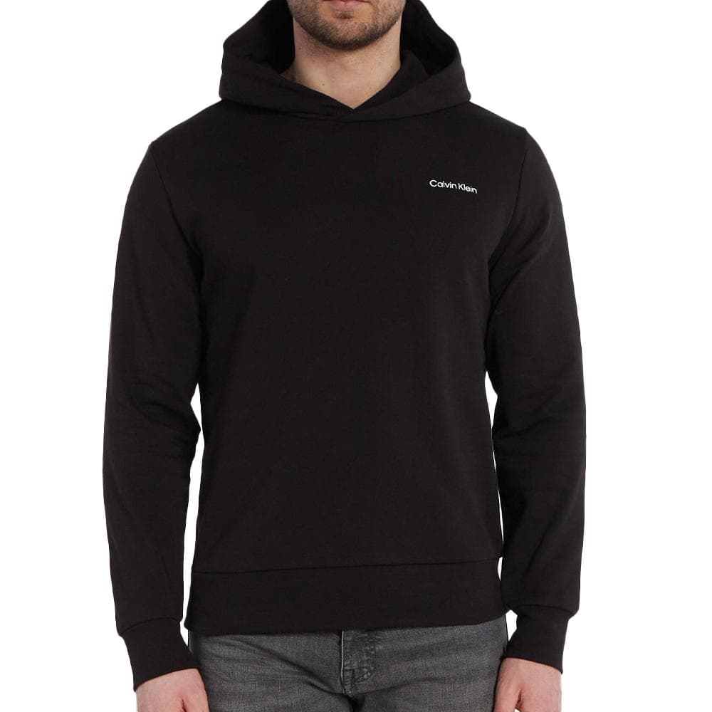 Sweat à Capuche Noir Homme Calvin Klein Jeans Angled 1
