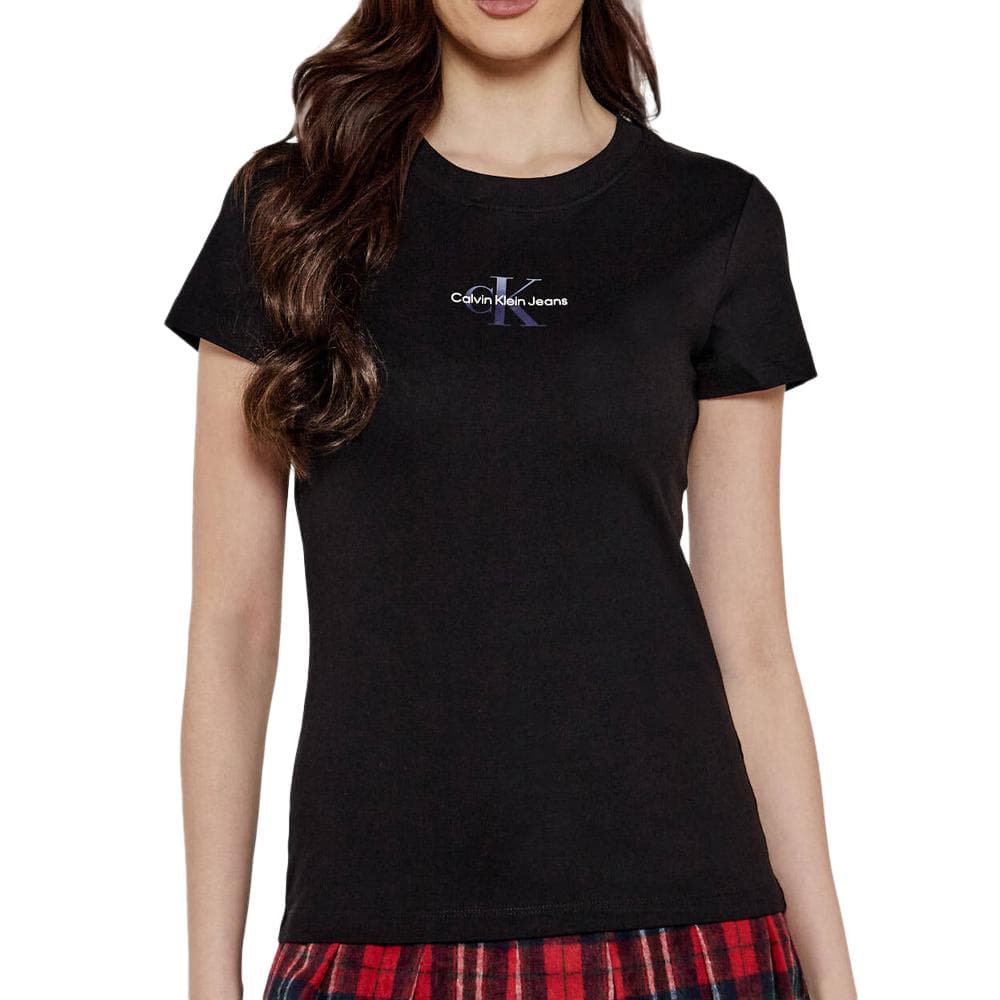 T-shirt Noir Femme Calvin Klein Jeans Gradient 1