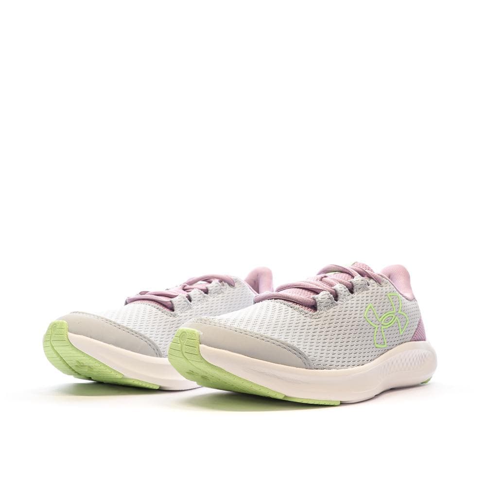 Chaussures de Running Gris/Rose Femme Under Armour Charged Pursuit 3 6