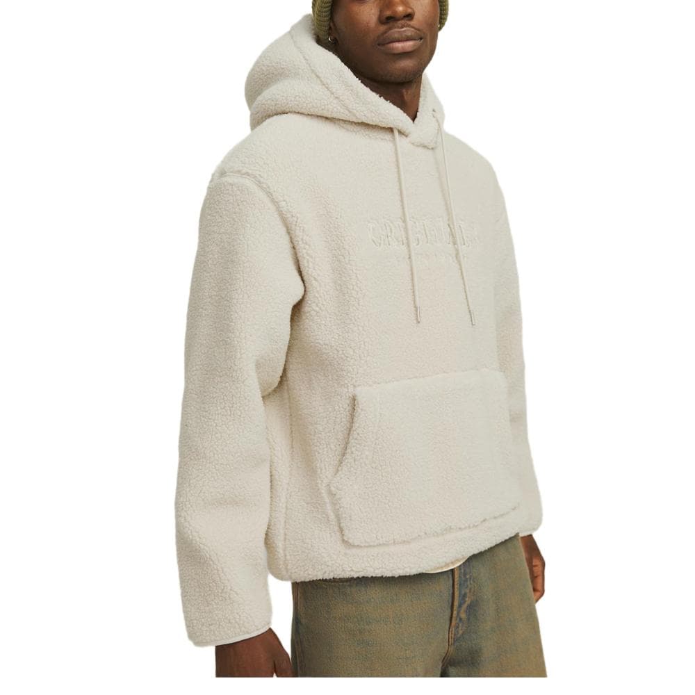 Sweat à Capuche Polaire Ecru Homme Jack & Jones Frederiksberg 1