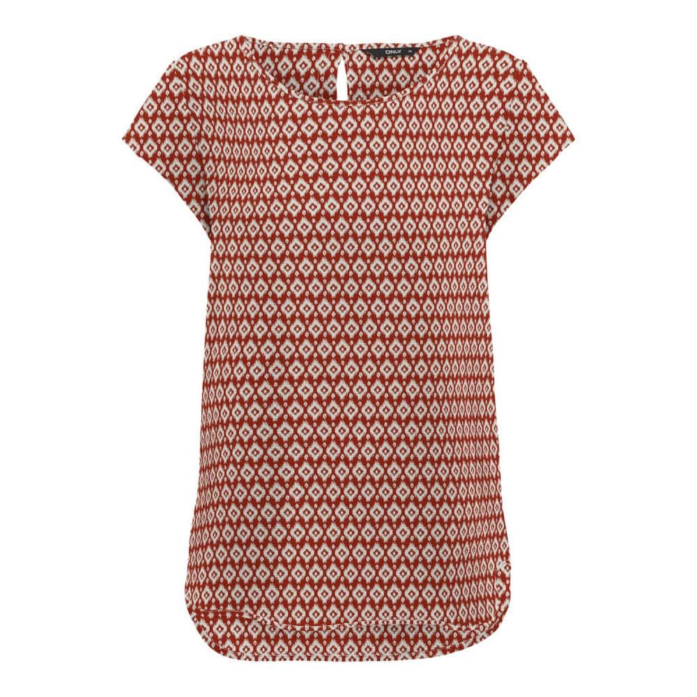 Top Rouge imprimé Femme Only Nova 1