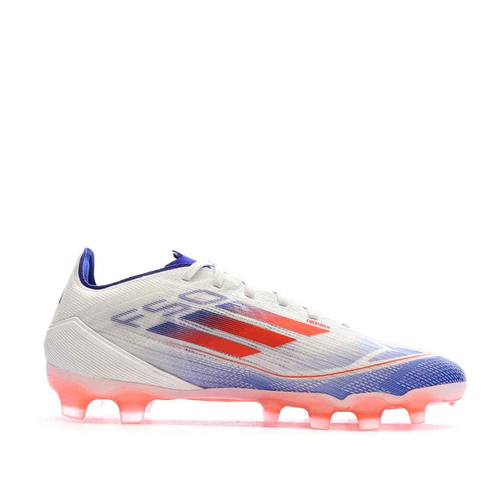 Chaussures de football Blanches/Bleu/Rouges Homme Adidas F50 Pro Mg 2