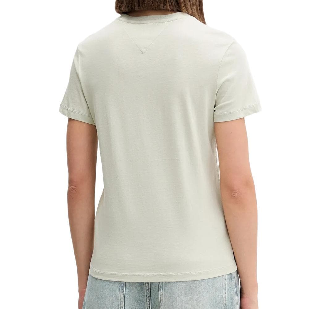 T-Shirt Vert Femme Tommy Hilfiger Linear 2