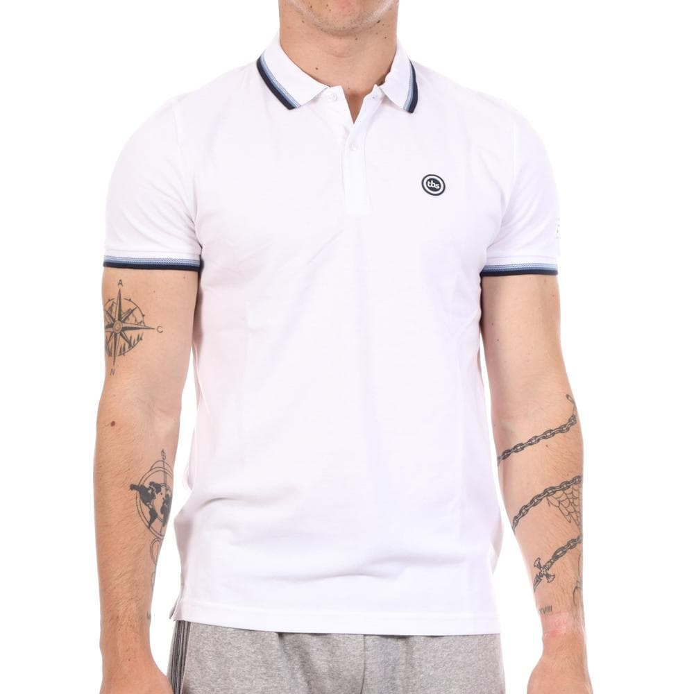 Polo Blanc Homme TBS Yvanee 1