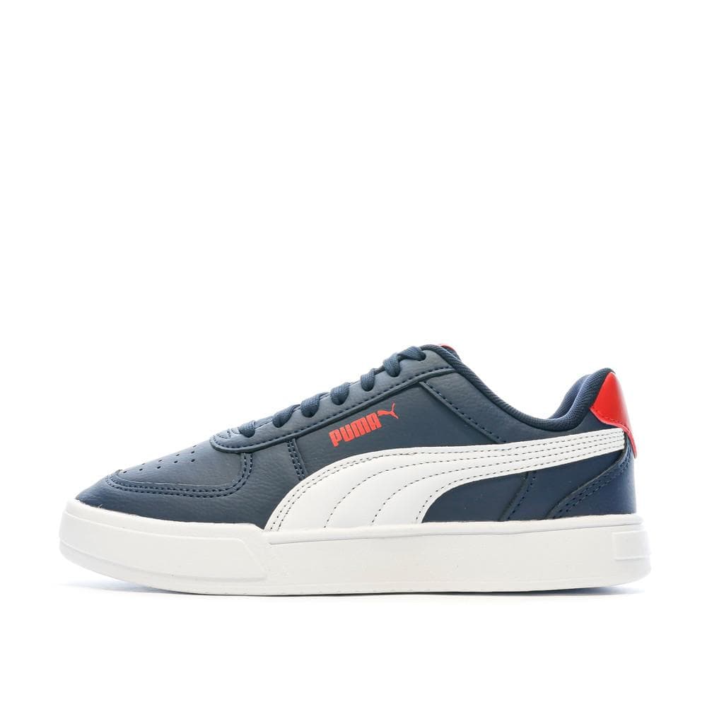 Baskets Marine/Blanc/Rouge Garçon Puma Caven 1