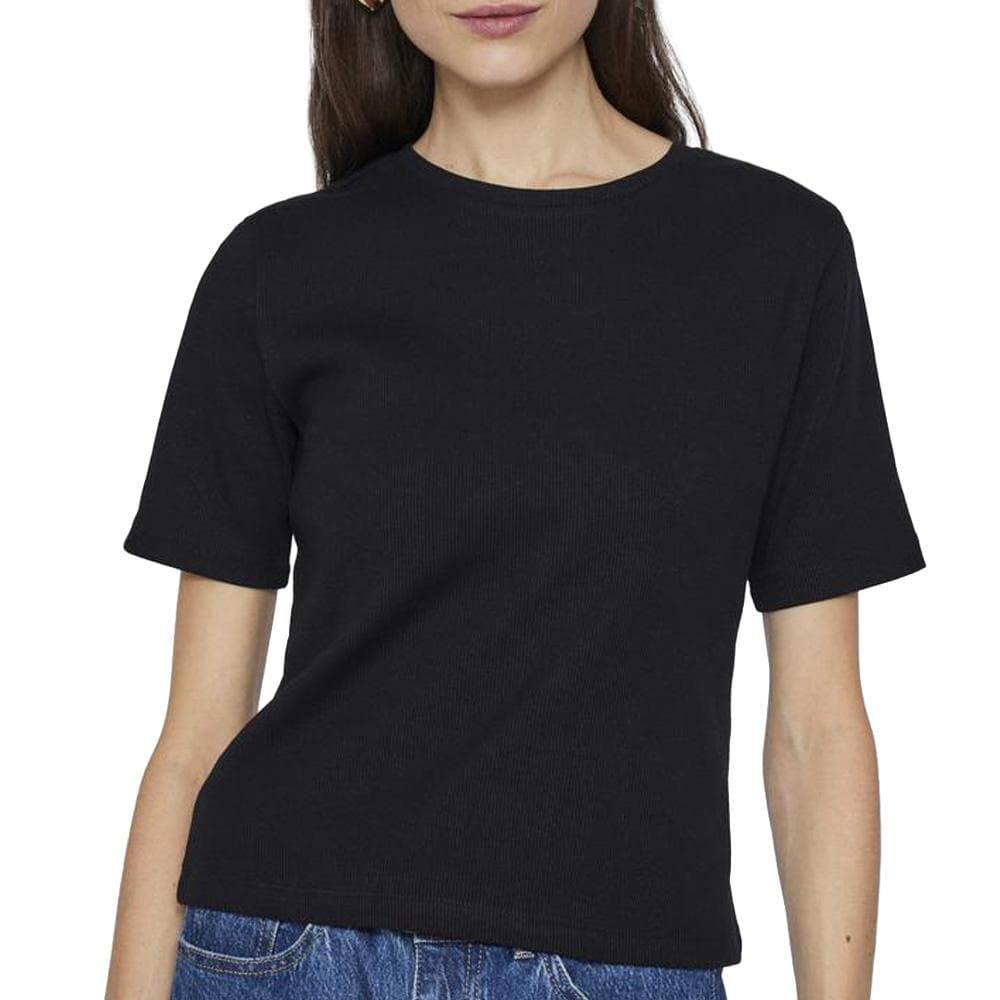 T-shirt Noir Femme Vila Sola 1