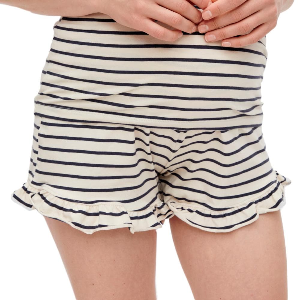 Short Beige/Marine Femme Mamalicious Nadine 1