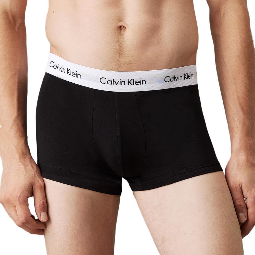 x3 Boxers Noirs Homme Calvin Klein Relaxed Fit Trunk 2