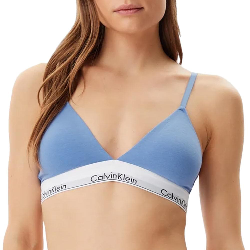 Soutien-Gorge Bleu Femme Calvin Klein Jeans Lightly Lined Triang 1
