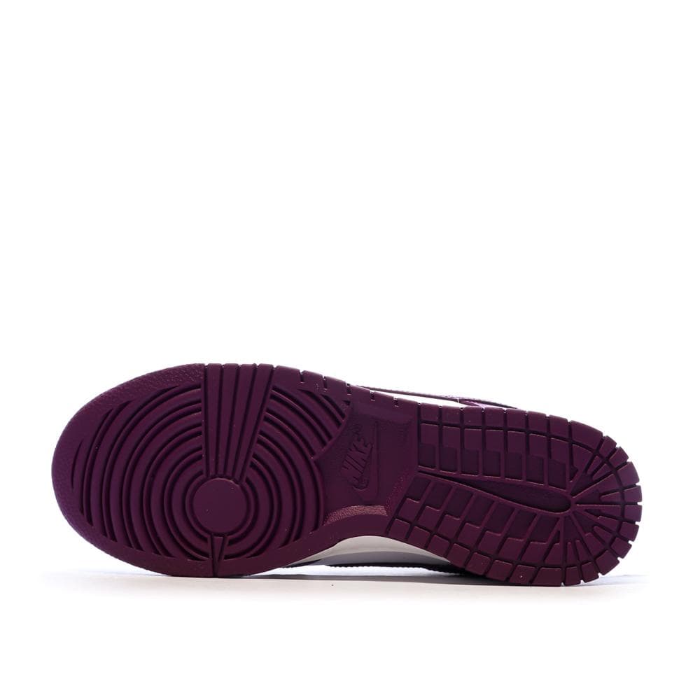 Dunk Low Baskets Blanches/Violettes Homme Nike 5