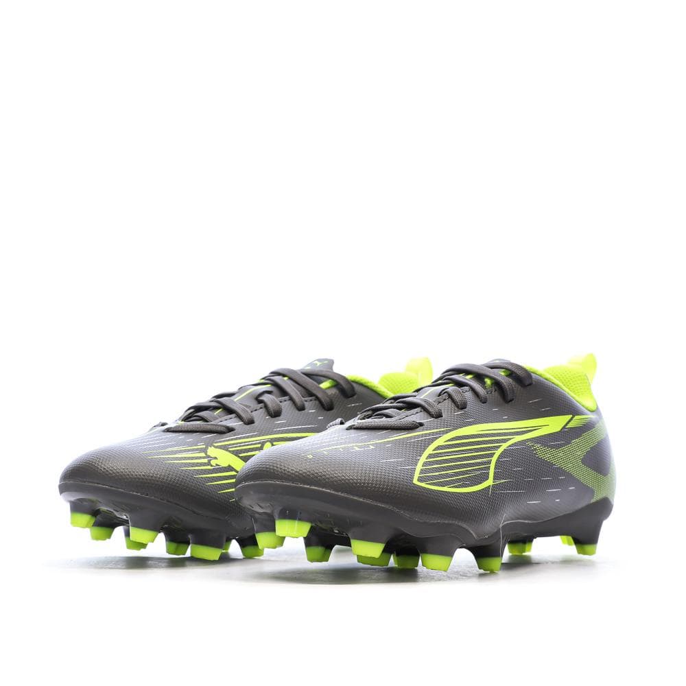Chaussures de Foot Gris/Jaune Junior Puma Ultra 5 Play FG/AG Jr 6