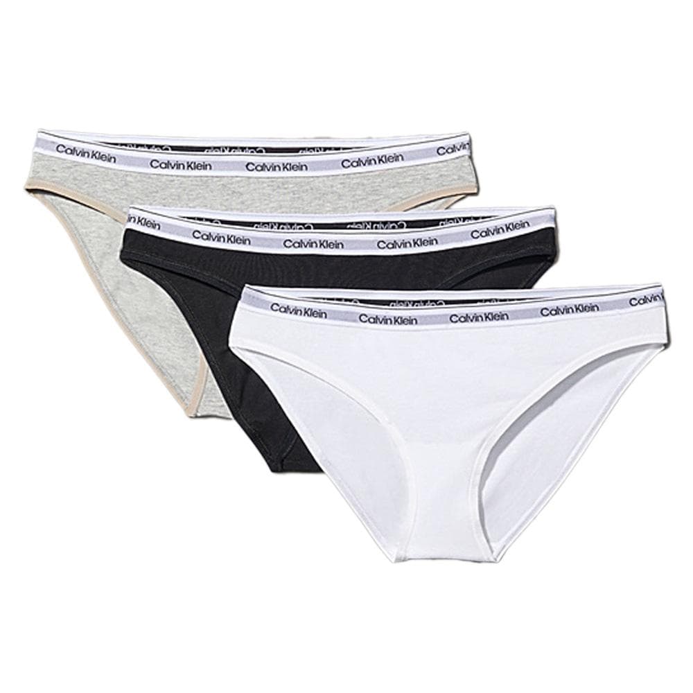 Sous vetement Noir/Gris/Blanc Femme Calvin Klein Jeans Bikini 1