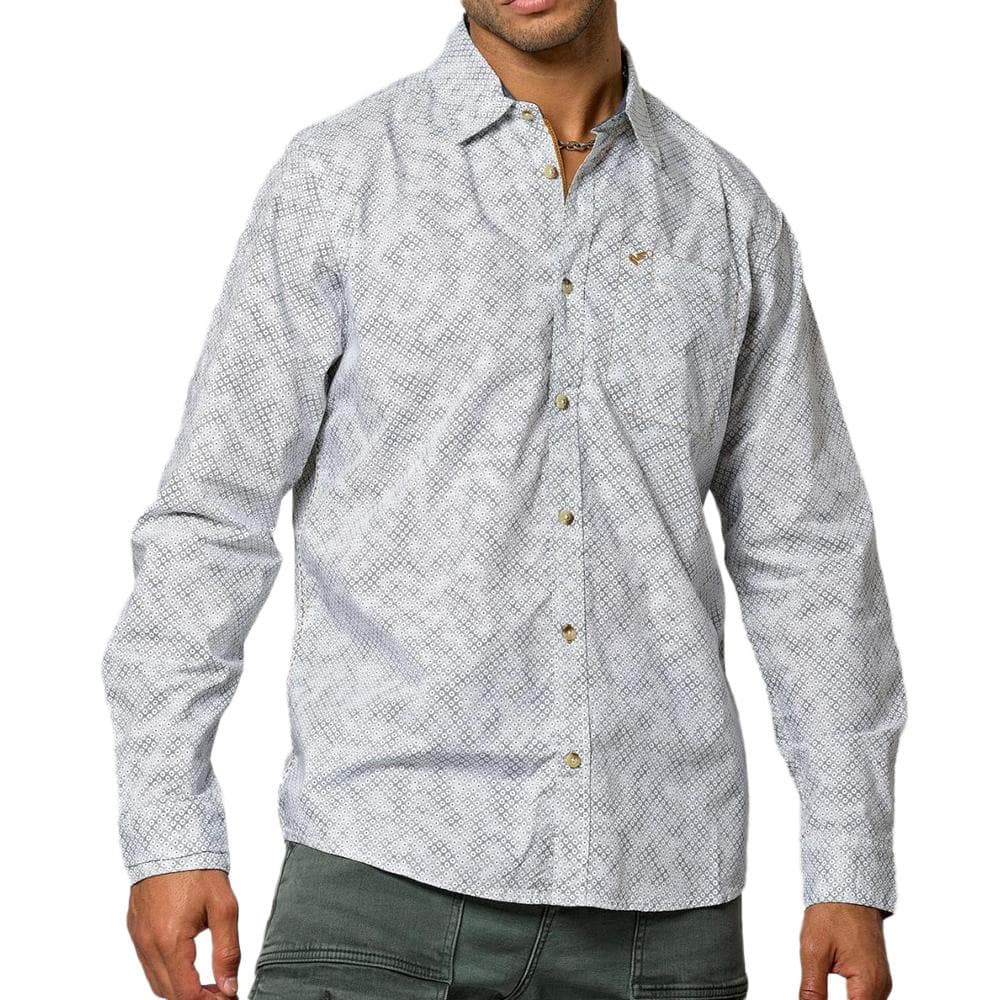 Chemise Blanc/Marine Homme Kaporal KROF 1