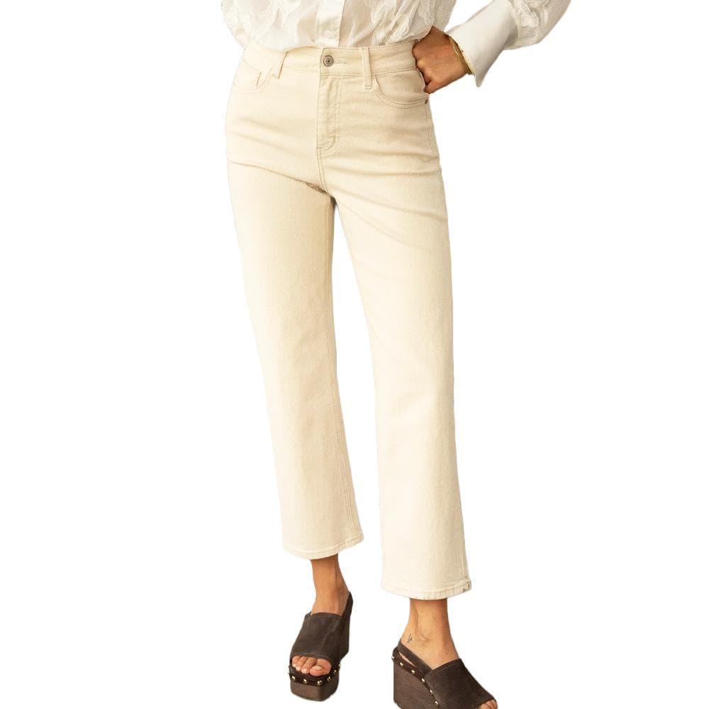 Jean Droit Beige Femme Oraije Solange 1