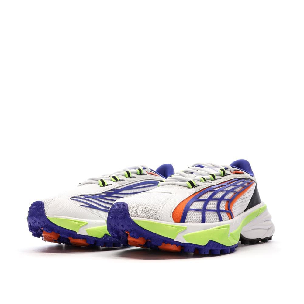 Baskets Blanches/Bleu/Orange Homme Puma Spirex 6
