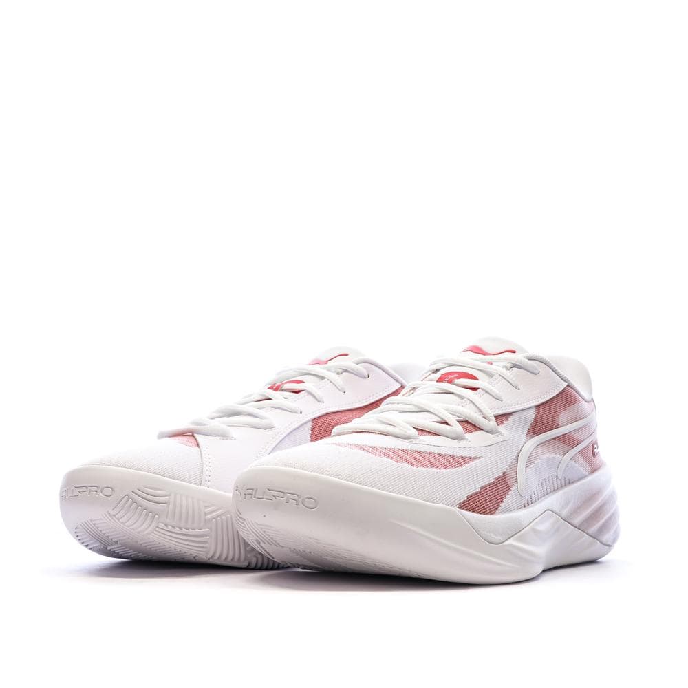 Chaussures de Basketball Blanches/Roses Homme Puma All-pro Nitro 6