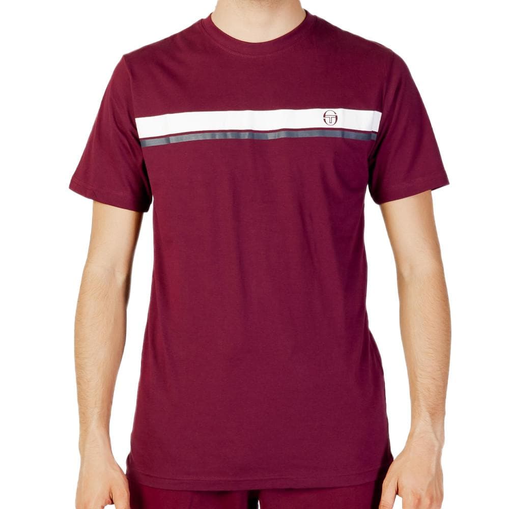 T-shirt Bordeaux Homme Sergio Tacchini Stripe A 1
