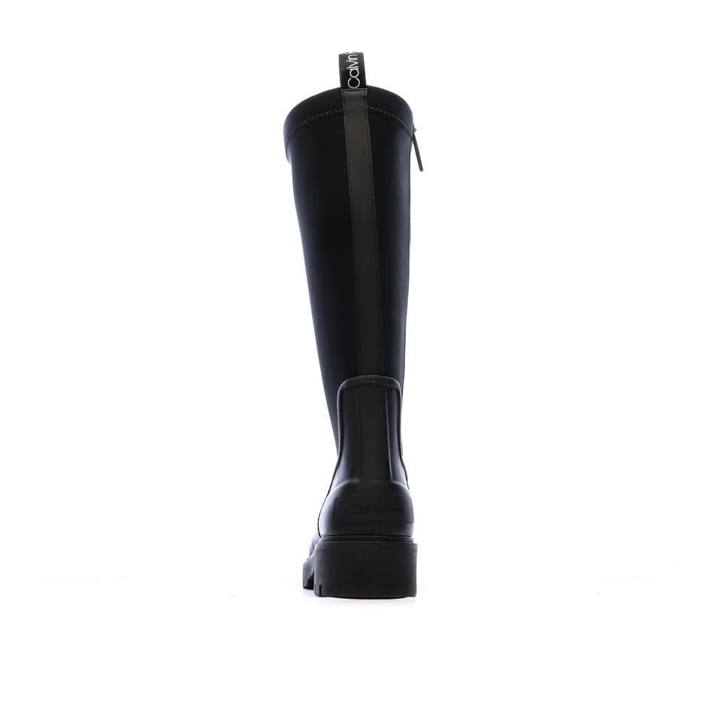 Bottes Noir Femme Calvin Klein Jeans High Rainboot Neopre 3