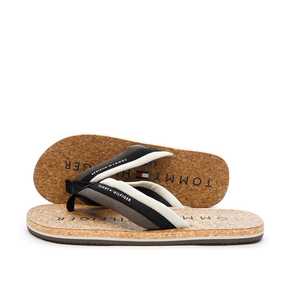 Tongs Taupe Homme Tommy Hilfiger Hilfiger Cork Beach 1