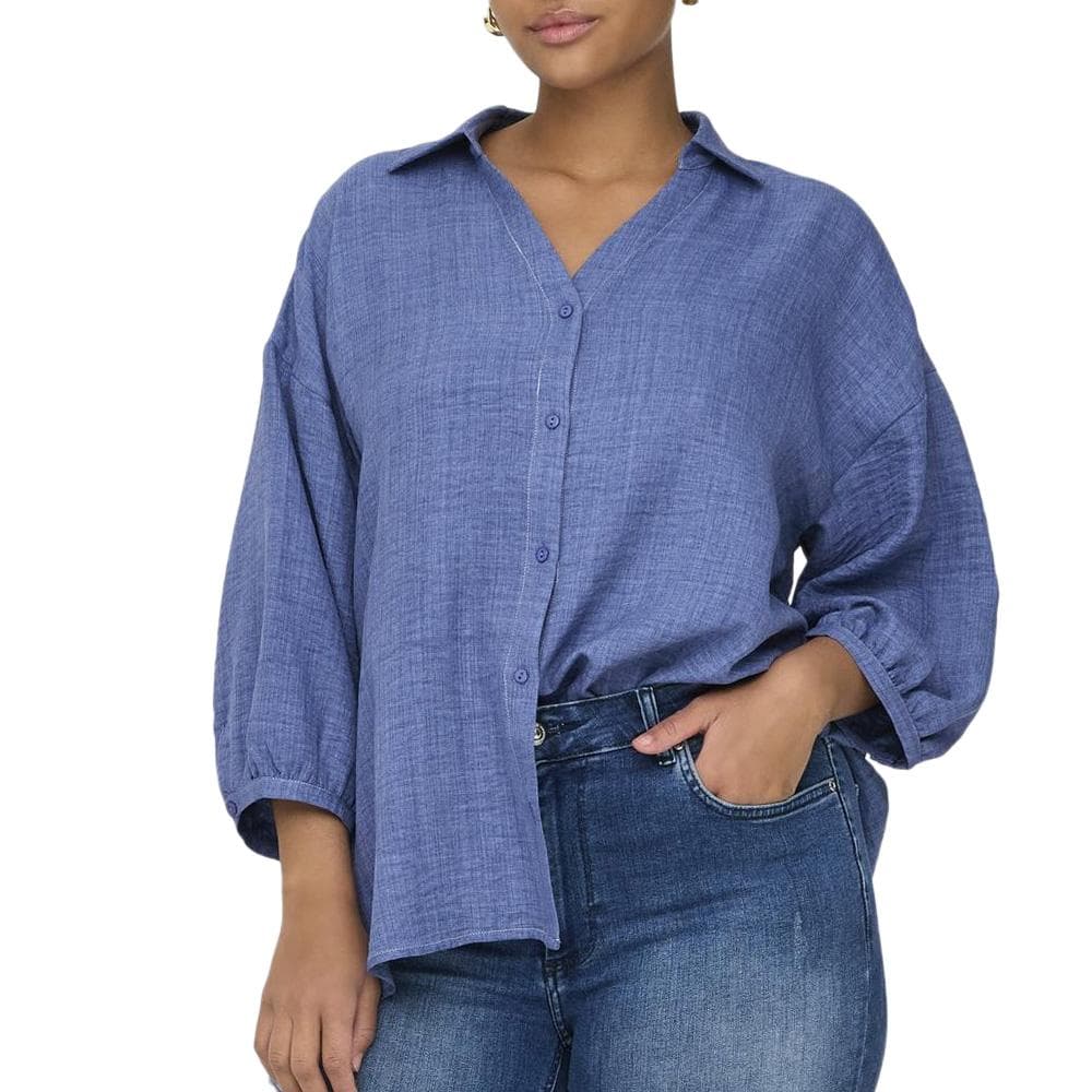 Chemise Bleu Femme Only Carmakoma Katie 1