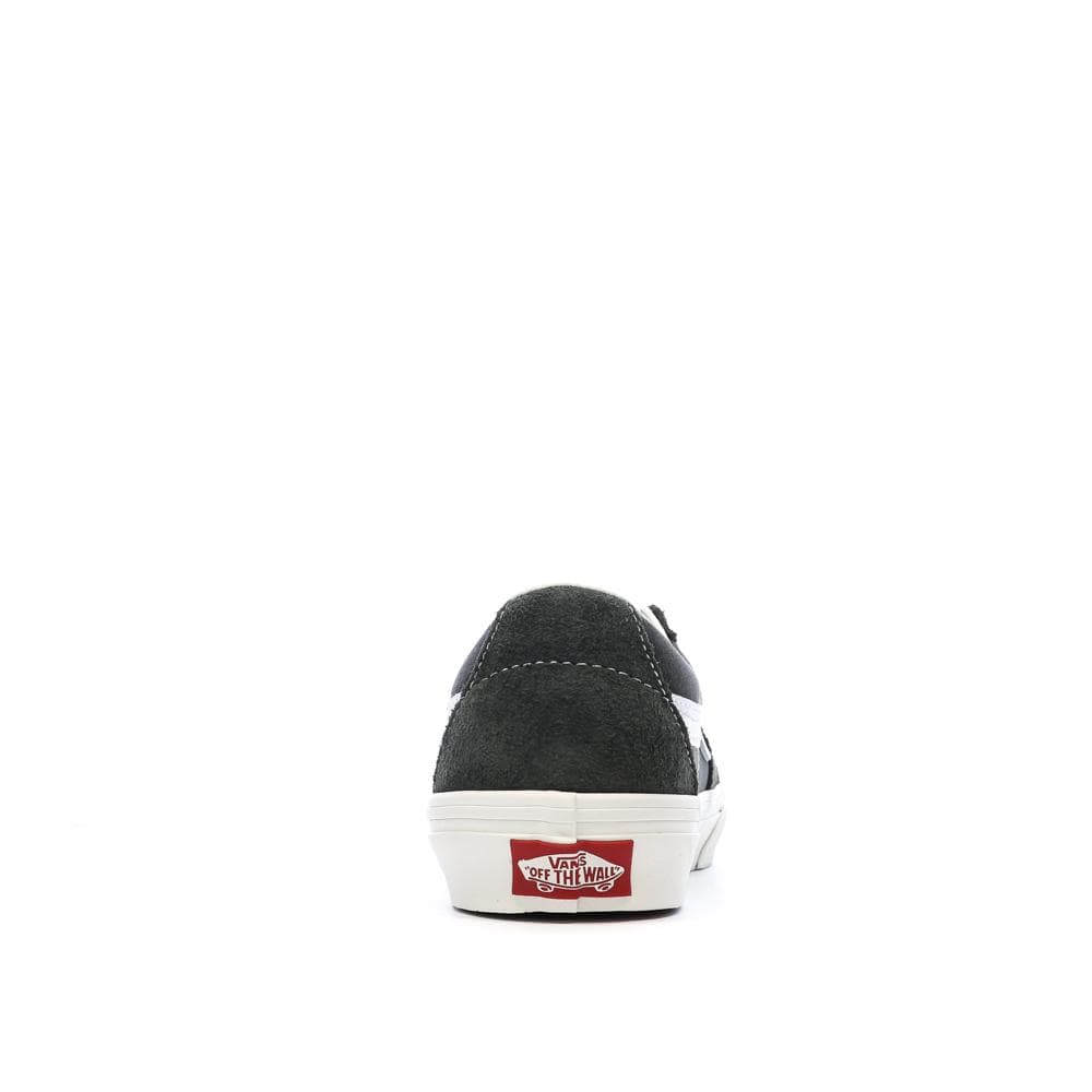 Baskets Gris/Blanc Femme Vans Sk8-low Canva 3