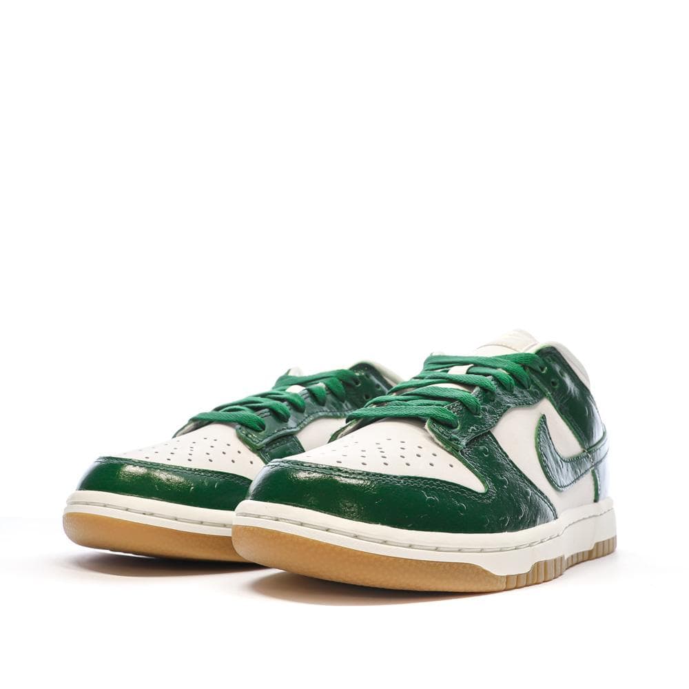 Baskets Blanches/Vertes Femme Nike Dunk Low 6