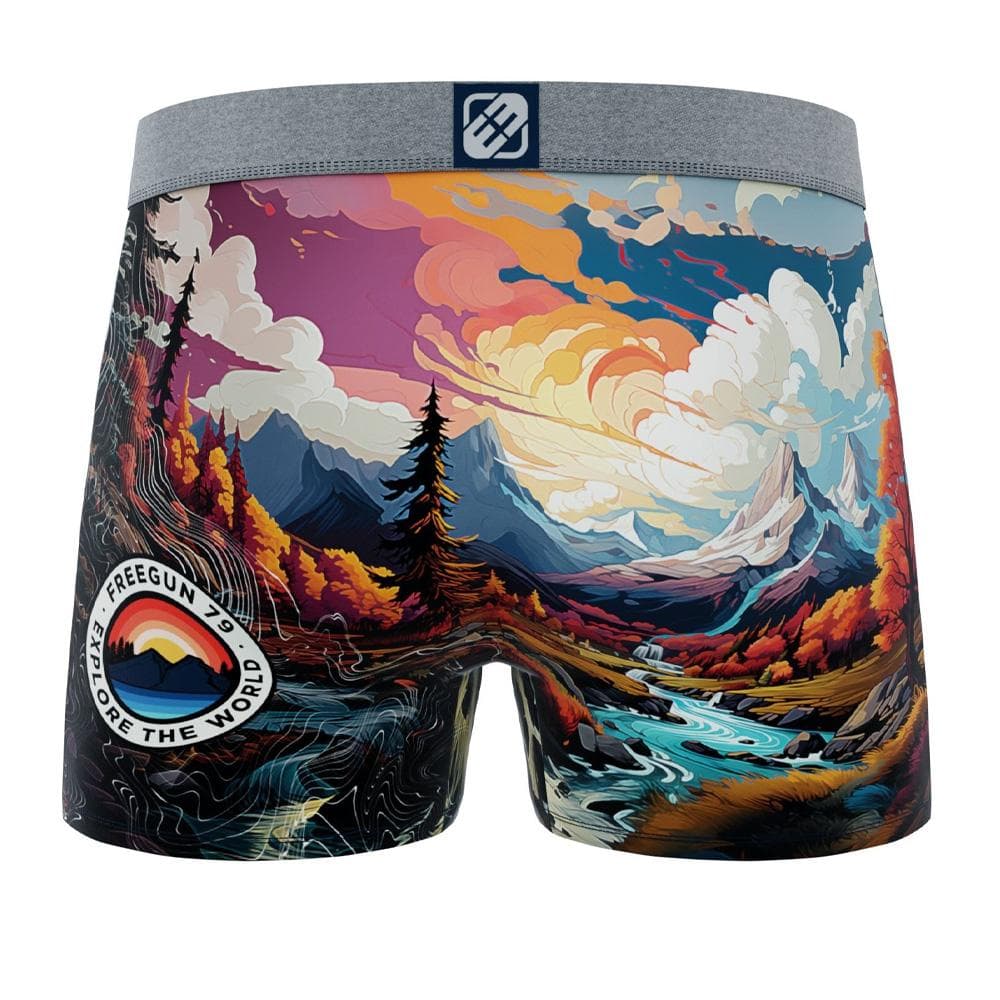 Boxer Noir/Bleu Garçon Freegun Montagne et forêt 2