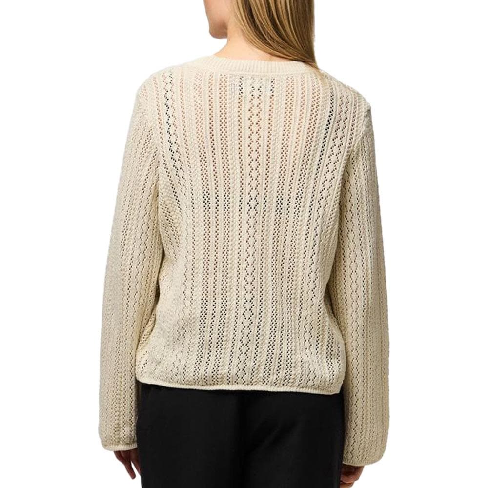 Cardigan Écru Femme Pieces Pcnuka Knit 2