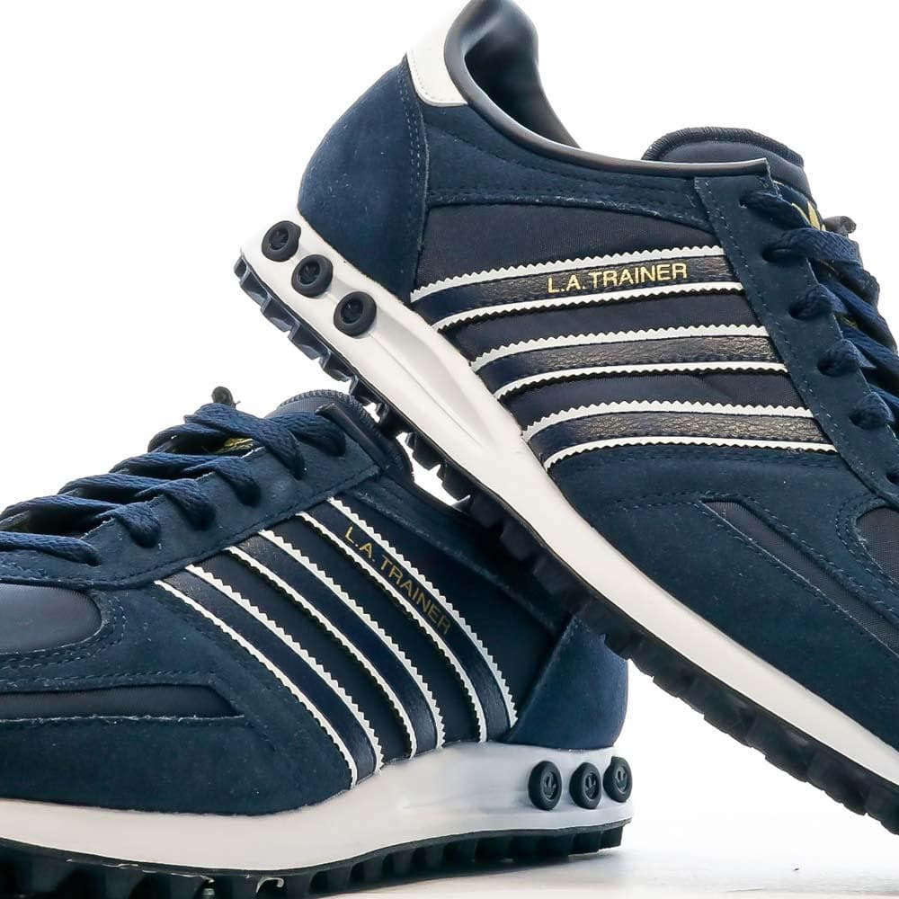 Baskets Marine Homme Adidas La Trainer 6