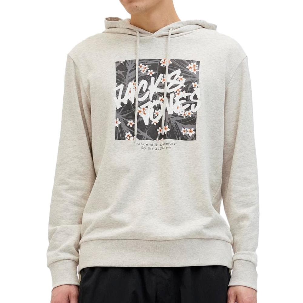 Sweat à Capuche Gris chiné Homme Jack & Jones Hawaii 1