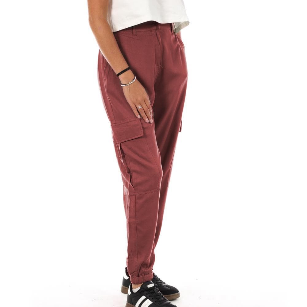 Pantalon Fluide Bordeaux Femme Lee Cooper Okarta 1