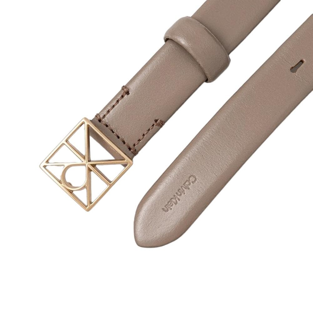 Ceinture Taupe Femme Calvin Klein Jeans Emblem - T 2