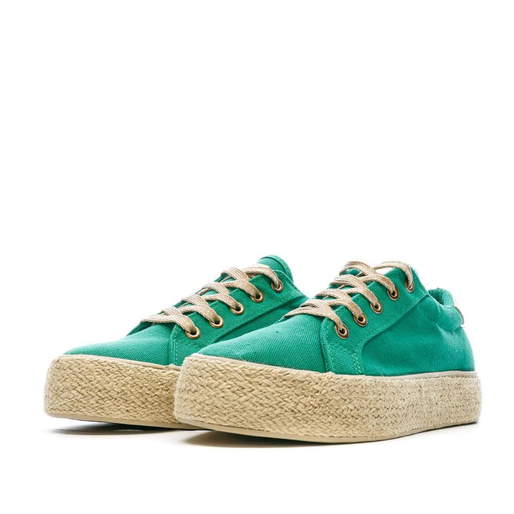 Baskets en Toile Vertes Femme Vert Cache Cache Choescapa 6