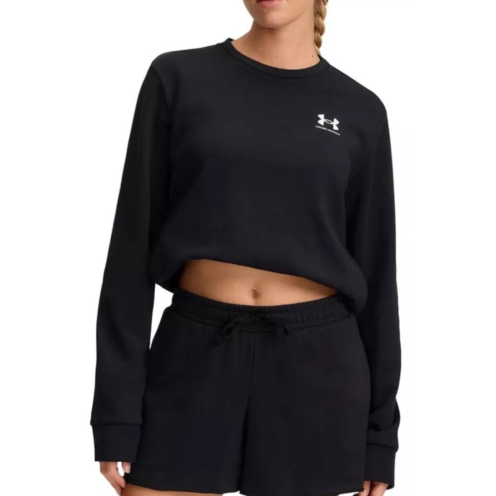 Sweat Noir Femme Under Armour Rival Terry 1