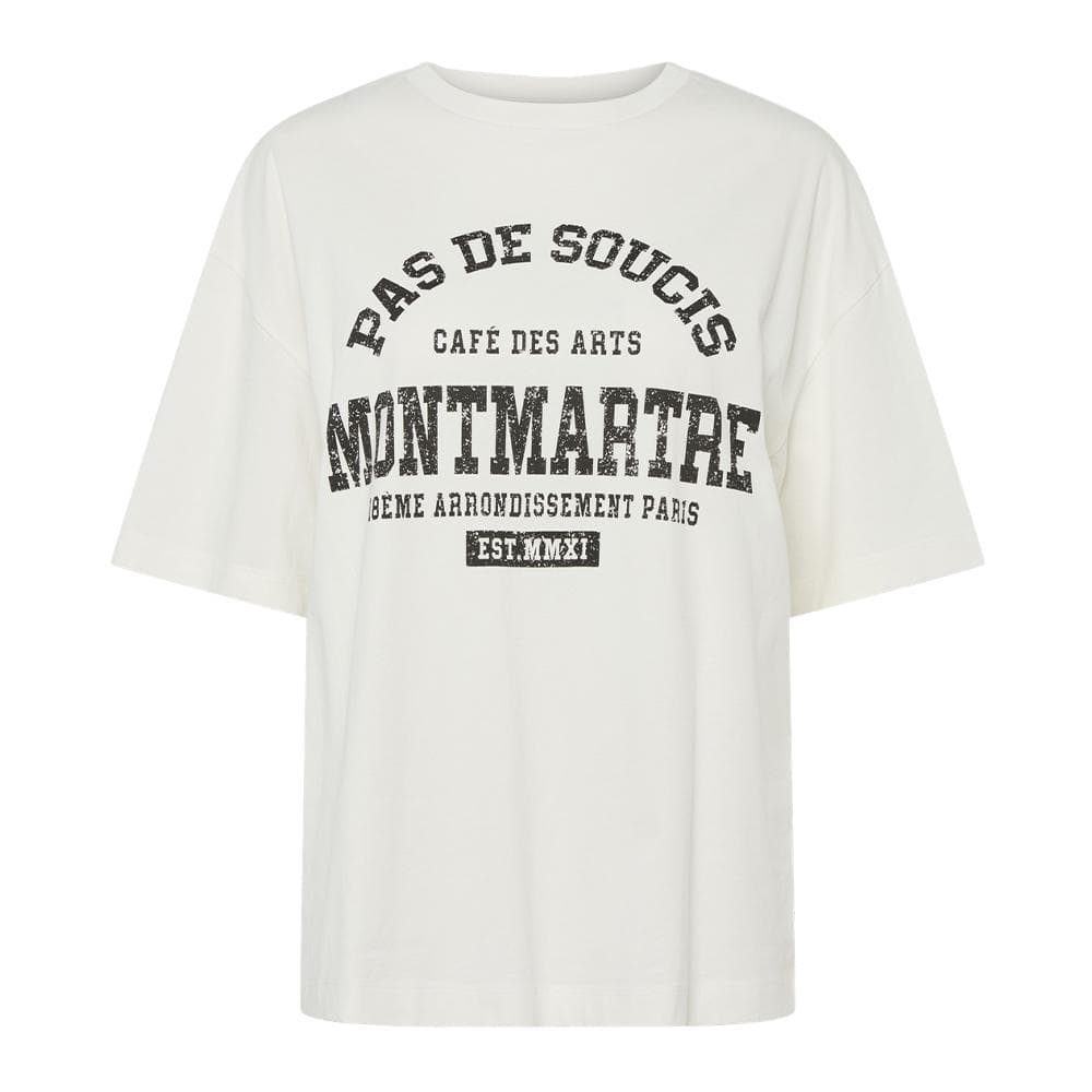 T-shirt Ecru Femme Pieces Maude 1