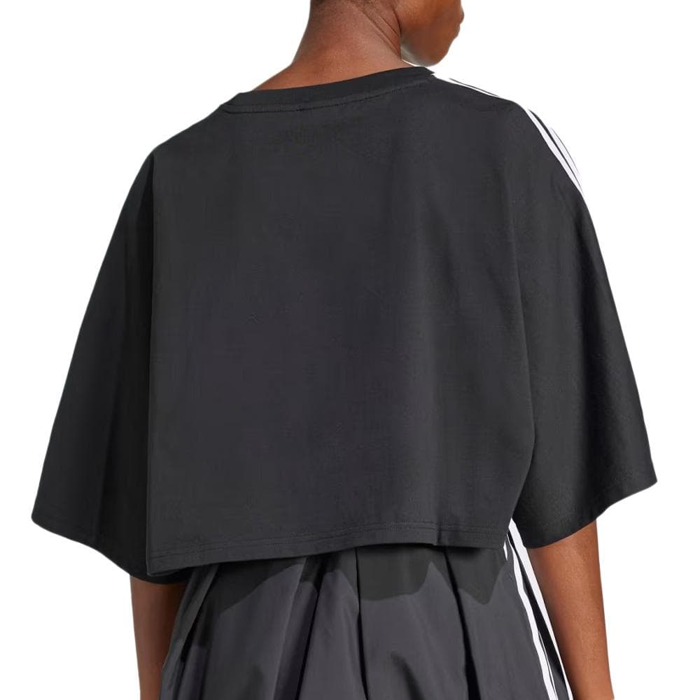 T-Shirt Noir Femme Adidas Boxy JY8884 2