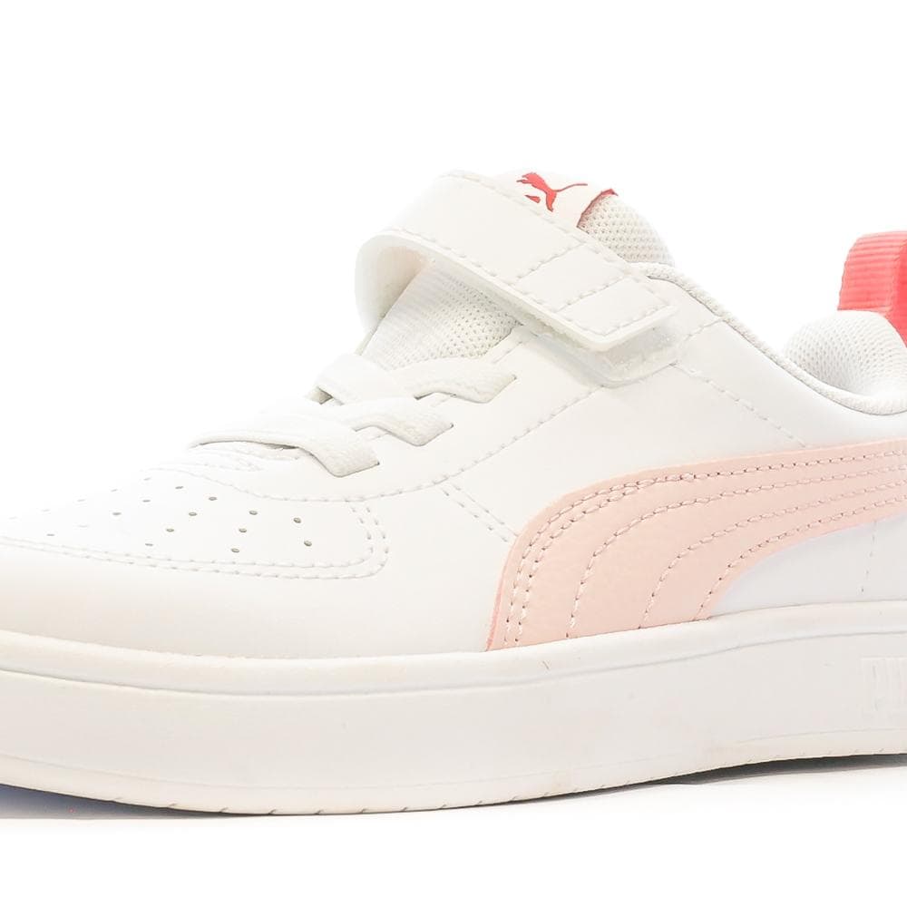 Baskets Blanches/Rose Fille Puma Rickie 7