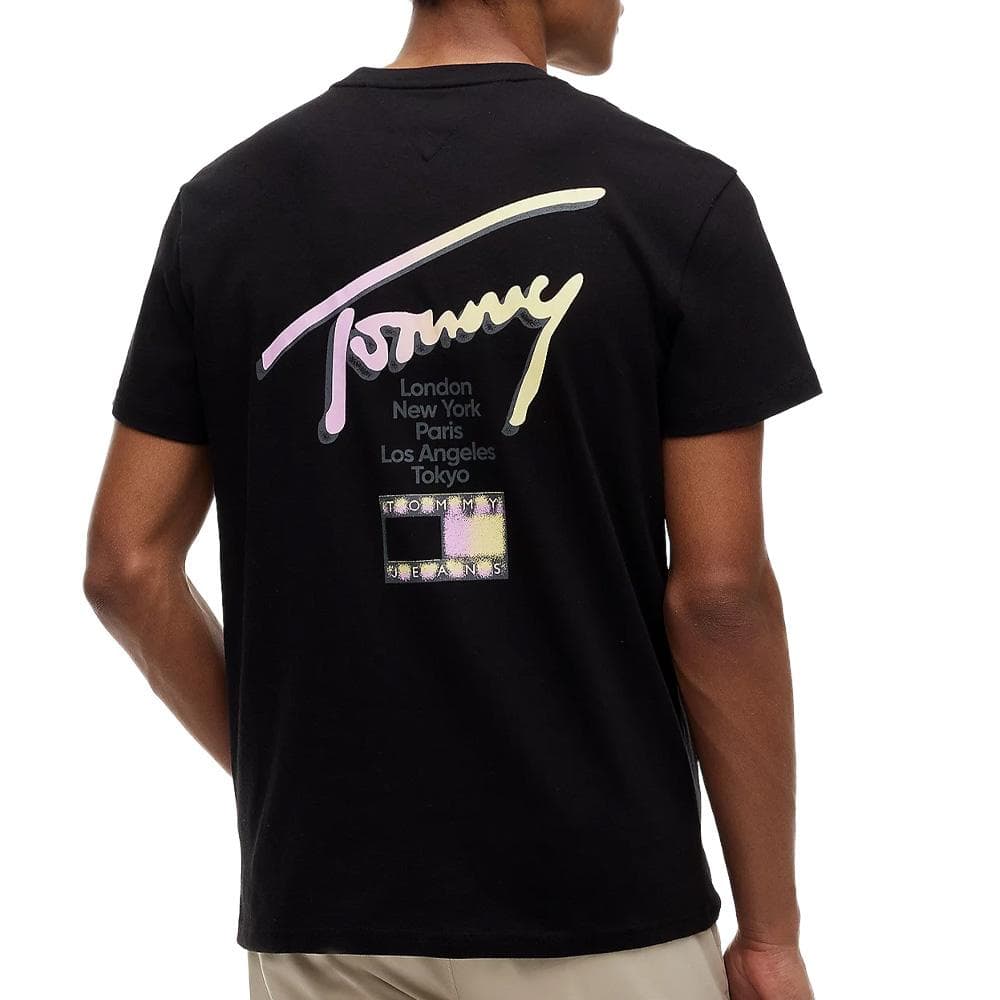 T-Shirt Noir Homme Tommy Hilfiger City Sign 2