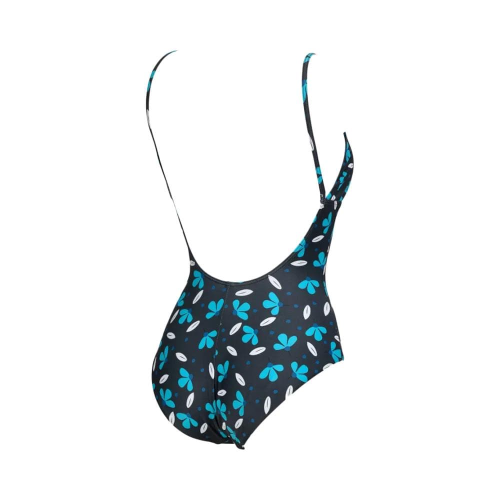 Maillot de bain 1 pièce Noir/Bleu Femme Arena Allover 2