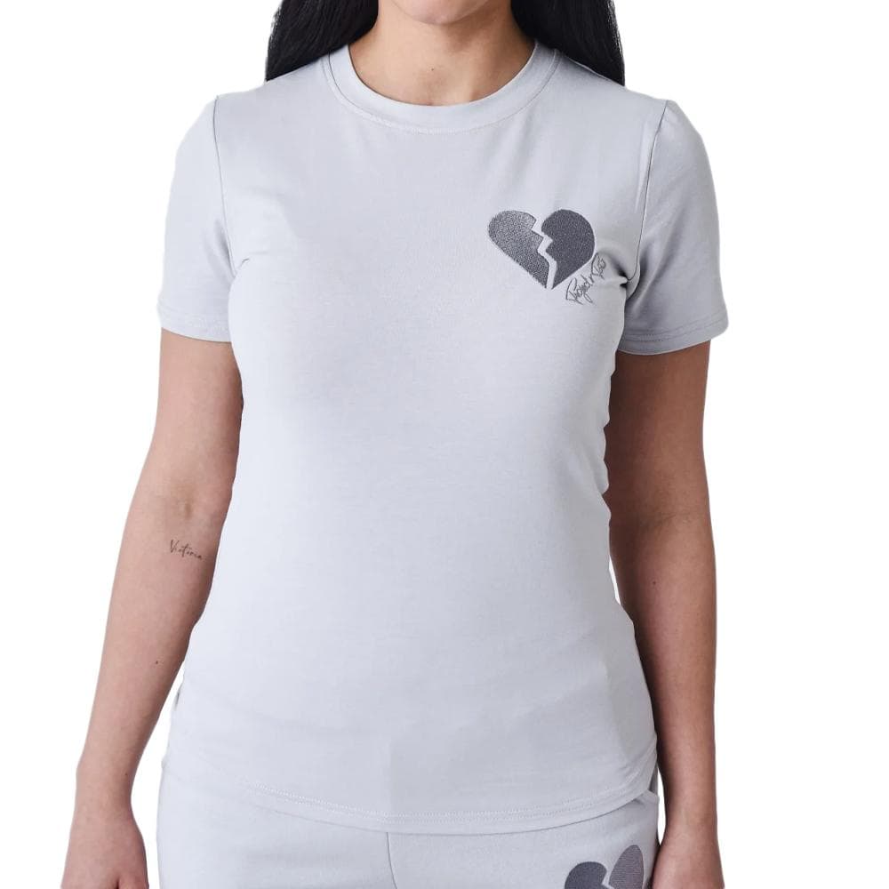 T-shirt Violet Femme Project X Paris Cœur Brisé 1