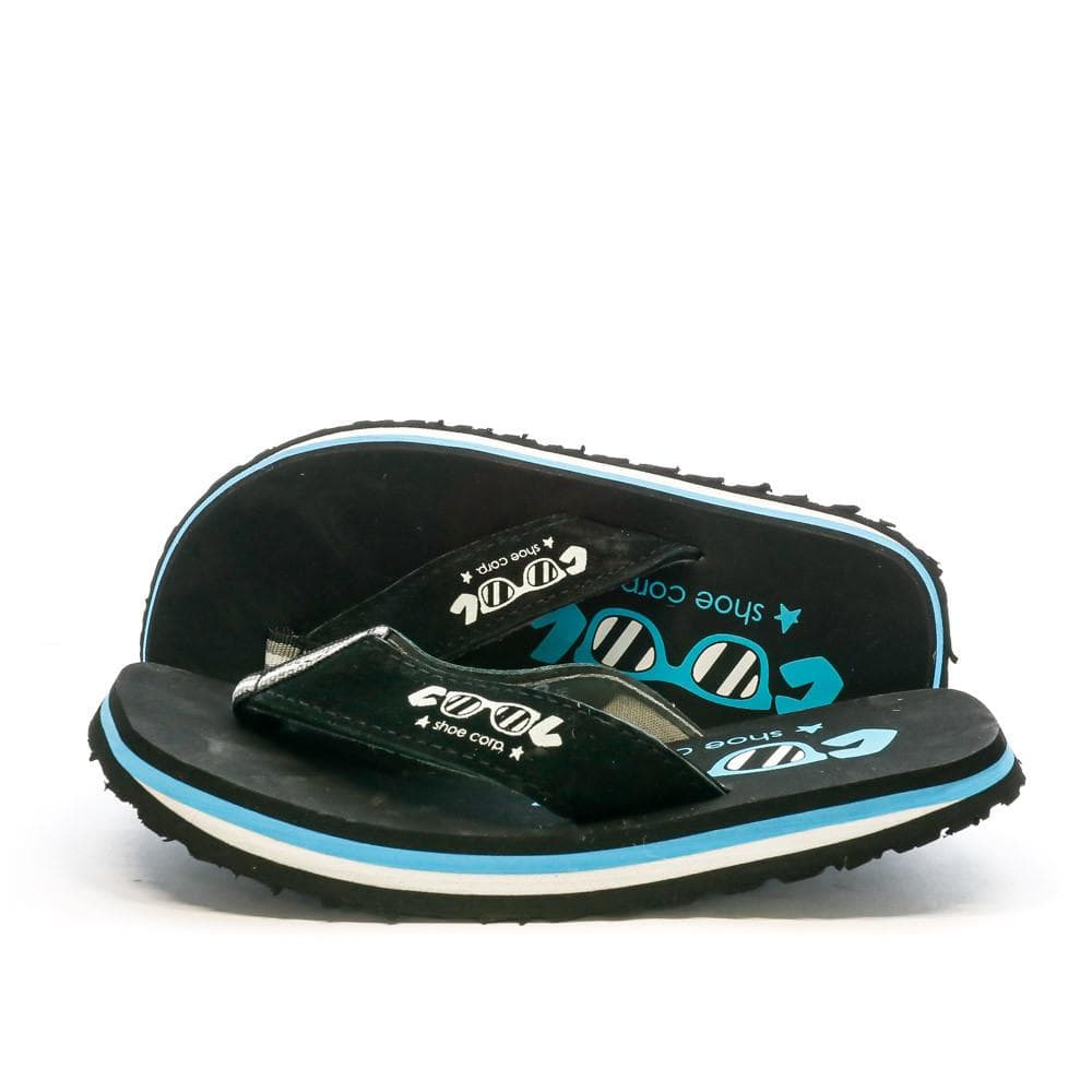 Tongs Noir/Bleu Garçon Cool Shoe Os 1