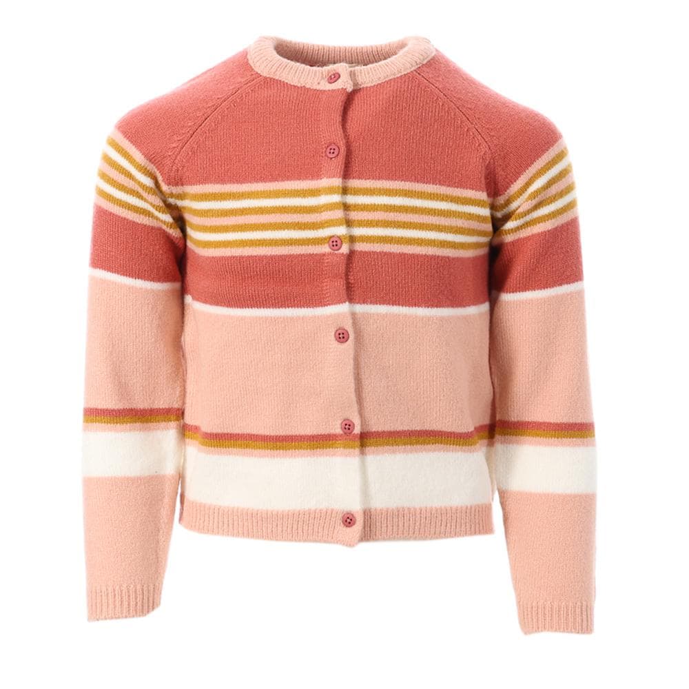 Gilet Rose à Rayures Fille EOM Ganon 1