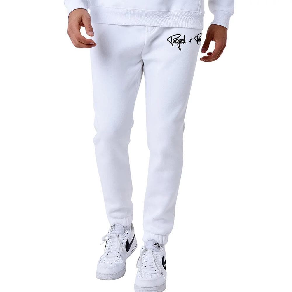 Jogging Blanc/Noir Homme Project X Paris Basic 2