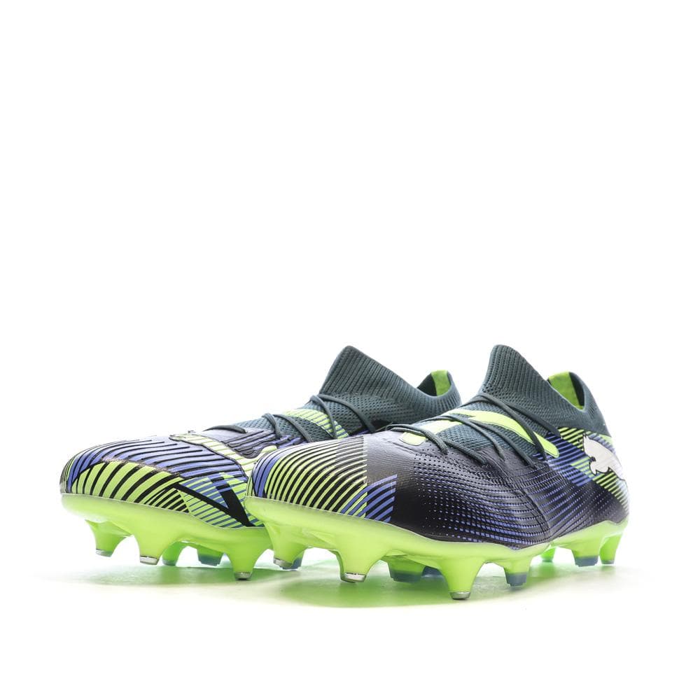 Chaussures de football Noir/Vert Homme Puma Future 7 Match MxSG 6
